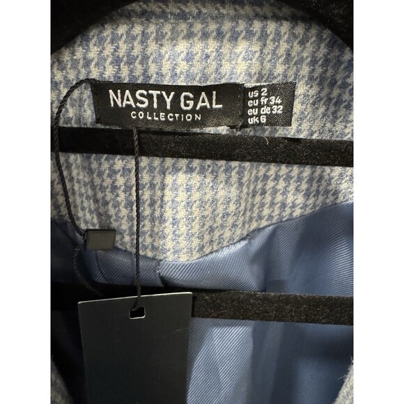 Nasty Gal Collection Light Blue Blazer Size 2 Oversized NWT - Picture 8 of 10